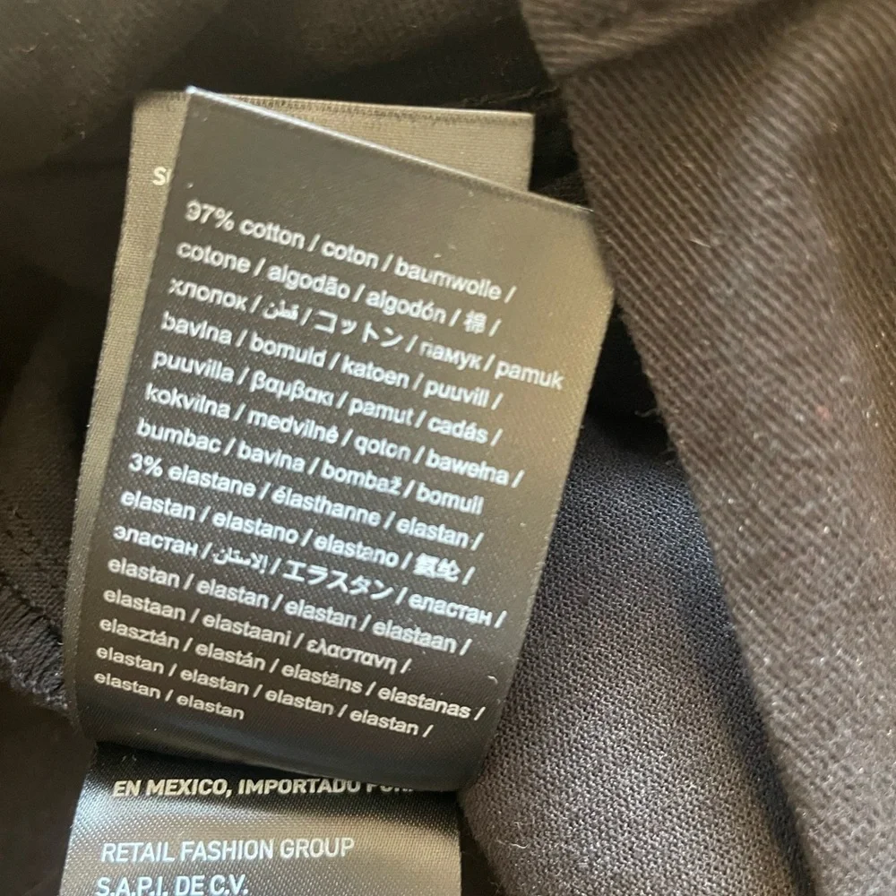 Farm Rio Black Twill Belted Wide Pants - Picture 9 of 9